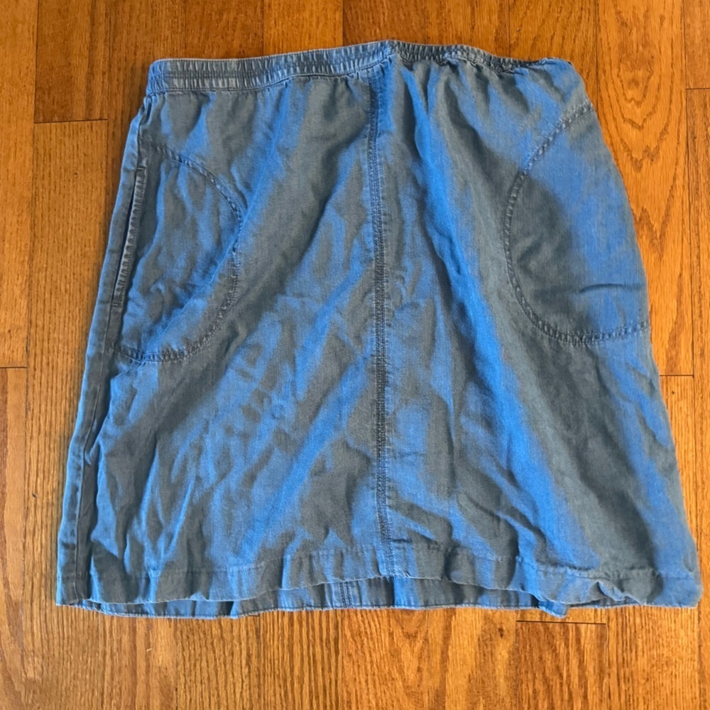 J. Jill Classic Blue Denim Skirt Womens Size S